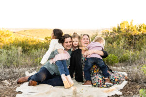 An Austin family photosession during golden hour with Alissa Cordoba Photography.