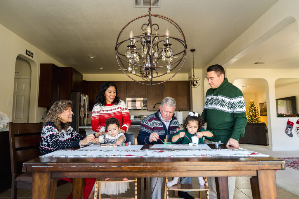 December family photo session in Austin