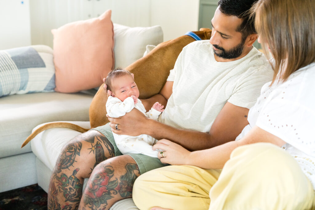  studio vs lifestyle newborn photos
