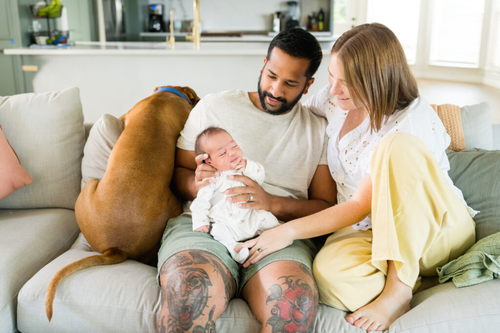 studio vs lifestyle newborn photos

